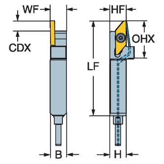 サンドビック（株） コロカットXS シャンクバイト QS-SMAL コロカットＸＳ　シャンクバイト　【Ｆ】 QS-SMALL103XHP
