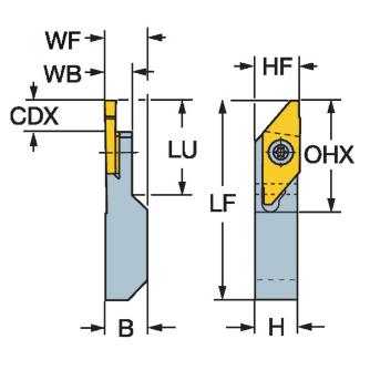 サンドビック（株） コロカットXS シャンクバイト QS-SMAL コロカットＸＳ　シャンクバイト　【Ｆ】 QS-SMALR 083X-X