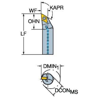 サンドビック（株） コロターン107 ボーリングバイト A12M-SDXC コロターン１０７　ボーリングバイト【Ｆ】 A12M-SDXCR 3-R