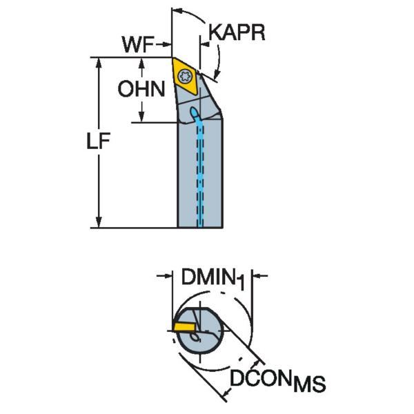 サンドビック（株） コロターン107 ボーリングバイト A12M-SDXC コロターン１０７　ボーリングバイト【Ｆ】 A12M-SDXCR 3-R