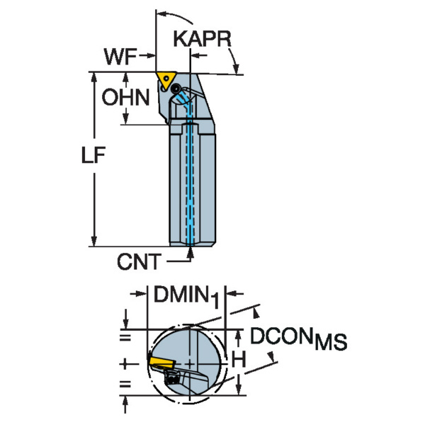 サンドビック（株） T-MaxP ボーリングバー 【F】 Ｔ－ＭａｘＰ　ボーリングバー　【Ｆ】 A10R-PTFNR2HP