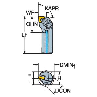サンドビック（株） T-MaxP ボーリングバー 【F】 Ｔ－ＭａｘＰ　ボーリングバー　【Ｆ】 A16T-DCLNR 3