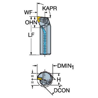 サンドビック（株） T-MaxP ボーリングバー 【F】 Ｔ－ＭａｘＰ　ボーリングバー　【Ｆ】 A16T-DWLNL 3