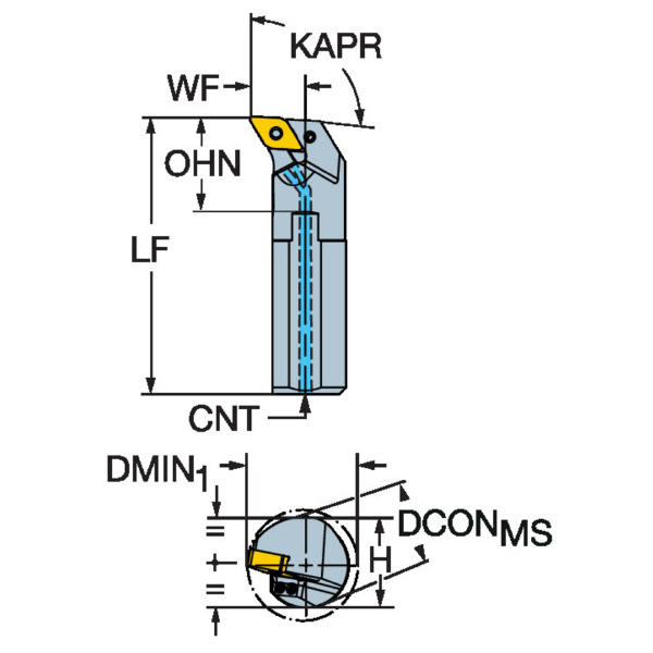 サンドビック（株） T-MaxP ボーリングバー 【F】 Ｔ－ＭａｘＰ　ボーリングバー　【Ｆ】 A16T-PDUNR3HP