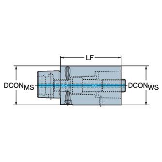 サンドビック（株） エクステンションアダプタ 391.01 キャプト　エクステンションアダプタ【Ｅ】 C10-391.01-100 200