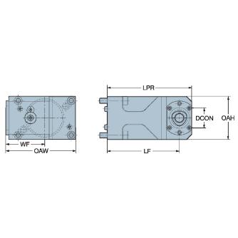 サンドビック（株） クランピングユニット C4-TRI マニュアルクランプユニット　【Ｅ】 C4-TRI-BT45A
