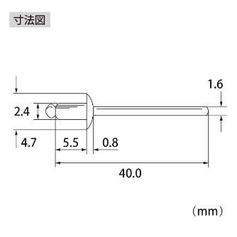 （株）ロブテックス ブラインドリベット(1000本入) NA ブラインドリベット（１０００本入） NA32A