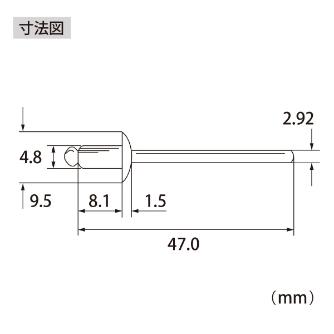 （株）ロブテックス ブラインドリベット(1000本入) NA ブラインドリベット（１０００本入） NA62A