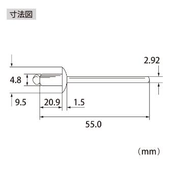 （株）ロブテックス ブラインドリベット(500本入) NA ブラインドリベット（５００本入） NA610A