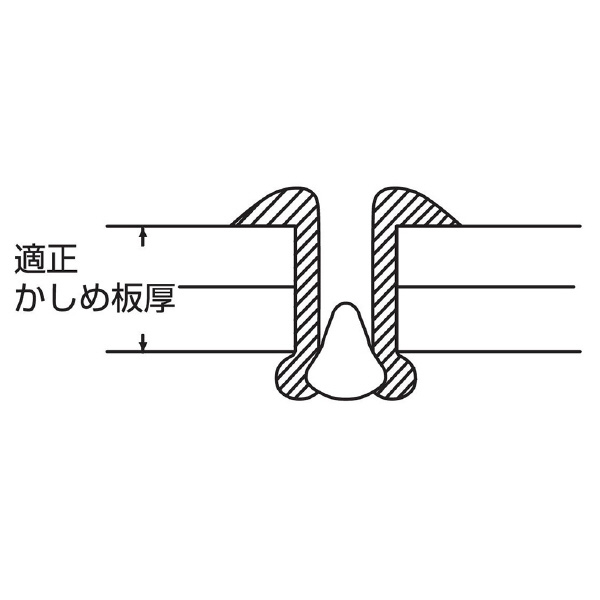 （株）ロブテックス ブラインドリベット(1000本入) NS ブラインドリベット（１０００本入） NS32A