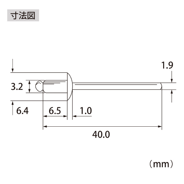 （株）ロブテックス ブラインドリベット(1000本入) NS ブラインドリベット（１０００本入） NS42A