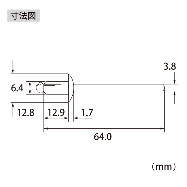 （株）ロブテックス ブラインドリベット(250本入) NS ブラインドリベット（２５０本入） NS84A