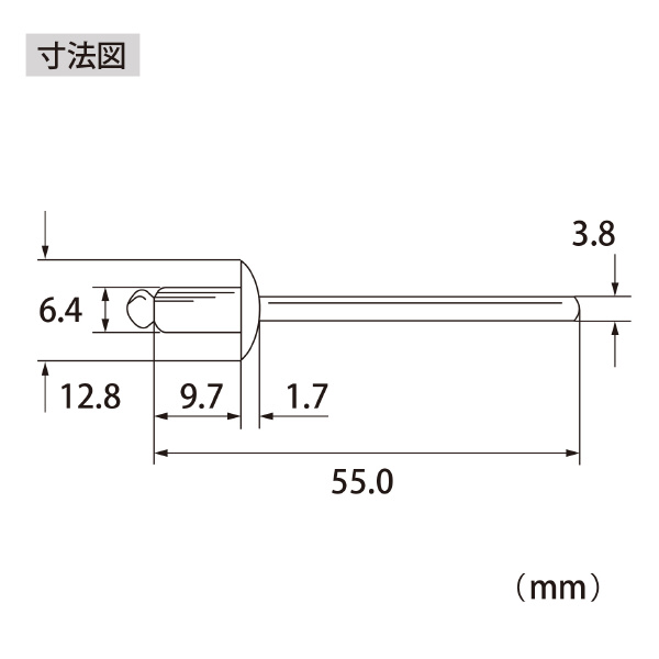 （株）ロブテックス ブラインドリベット(250本入) NSA ブラインドリベット（２５０本入） NSA82A