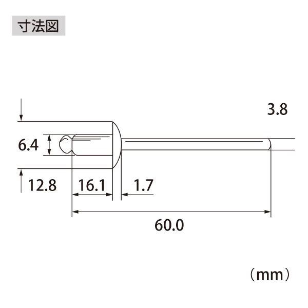 （株）ロブテックス ブラインドリベット(250本入) NSA ブラインドリベット（２５０本入） NSA86A