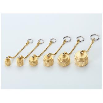 （株）イチネンＴＡＳＣＯ チェーン付フレアキャップ TA165AW チェーン付フレアキャップ　１／２ TA165AW-4