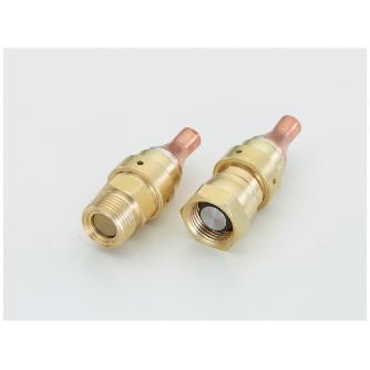 （株）イチネンＴＡＳＣＯ バルブ付銅管接手 TA230MV バルブ付銅管接手１／２（中間接続ロー付） TA230MV-4B