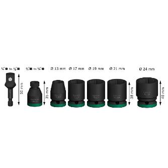 ボッシュ（株） ソケットセット1/2インチ7pcs ソケットセット１／２インチ７ｐｃｓ 2608003032