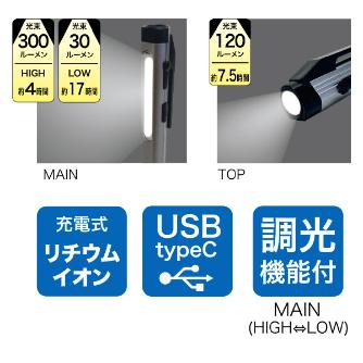 ジェフコム（株） LEDミニライト(充電式) PLRX ＬＥＤミニライト（充電式） PLRX-3PA