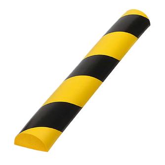 （株）カーボーイ 安心クッション半円型40cm 安心クッション半円型４０ｃｍ　トラ柄 AC-113 ﾌﾞﾗｯｸ/ｲｴﾛｰ