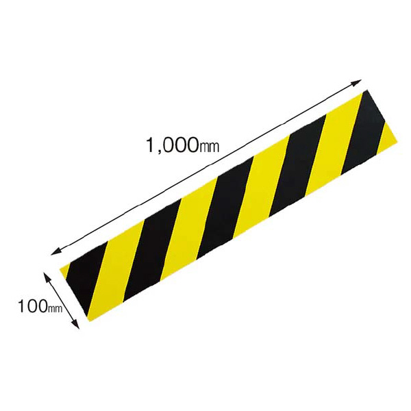 （株）カーボーイ トラマグネットシート トラマグネットシート　１００ｍｍ×１ｍ TG-01 ﾌﾞﾗｯｸ/ｲｴﾛｰ
