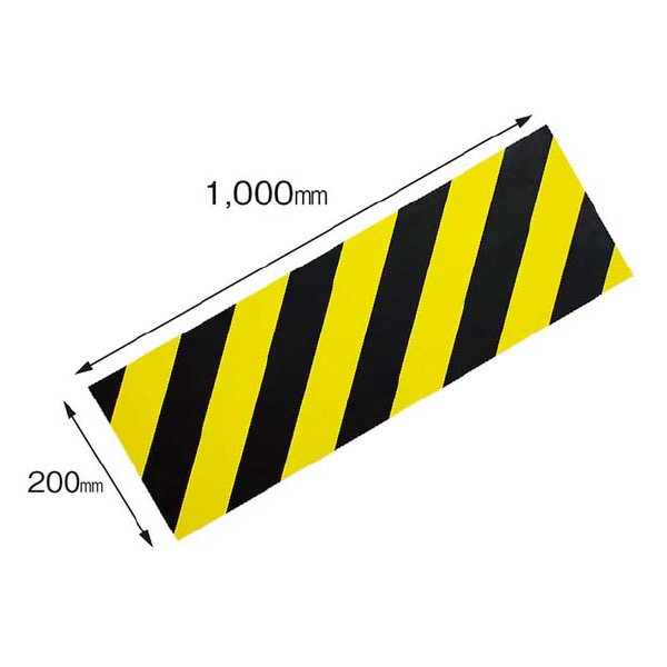 （株）カーボーイ トラマグネットシート トラマグネットシート　２００ｍｍ×１ｍ TG-02 ﾌﾞﾗｯｸ/ｲｴﾛｰ