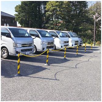 （株）カーボーイ 2.5mチェーン入りポールセット トラ柄 CN ２．５ｍチェーン入りポールセット　トラ柄 CN-05 ﾌﾞﾗｯｸ/ｲｴﾛｰ