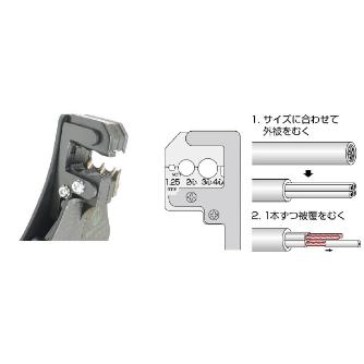 ミノル工業（株） ワイヤーストリッパー VCTF ワイヤーストリッパー　ＶＣＴＦ　１．２５ MC4000F2
