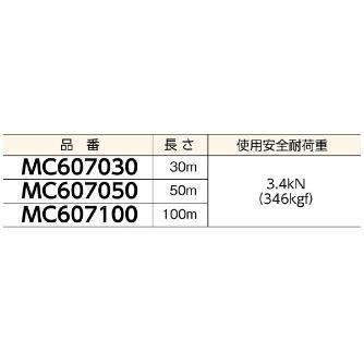 ミノル工業（株） 通線用ワイヤー (3本撚り線 黄) 通線用ワイヤー（３本撚り線　黄） MC607100