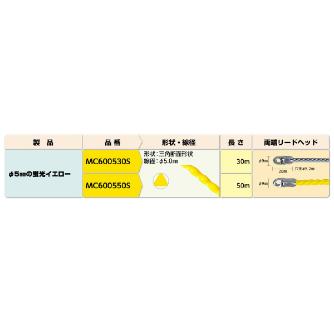 ミノル工業（株） 通線用ワイヤー (ツイスト単線 黄) 通線用ワイヤー（ツイスト単線　黄） MC600530S