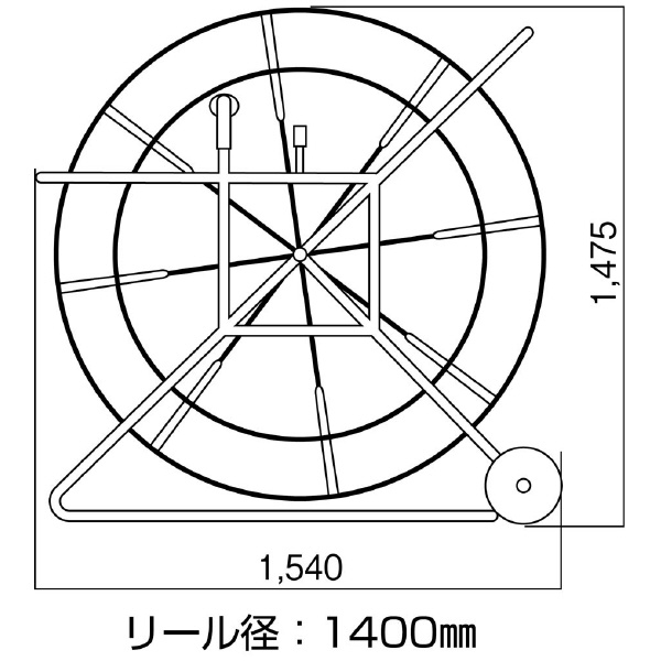 ミノル工業（株） スーパーイエロー 検尺機付 E スーパーイエロー　検尺機付 E-4152RM