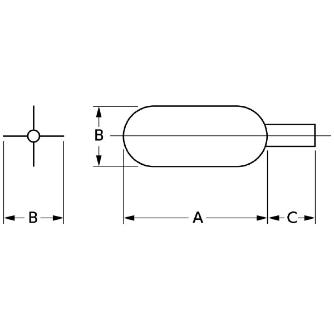 ミノル工業（株） 先端誘導金具 P 先端誘導金具　φ７０ P4140-31