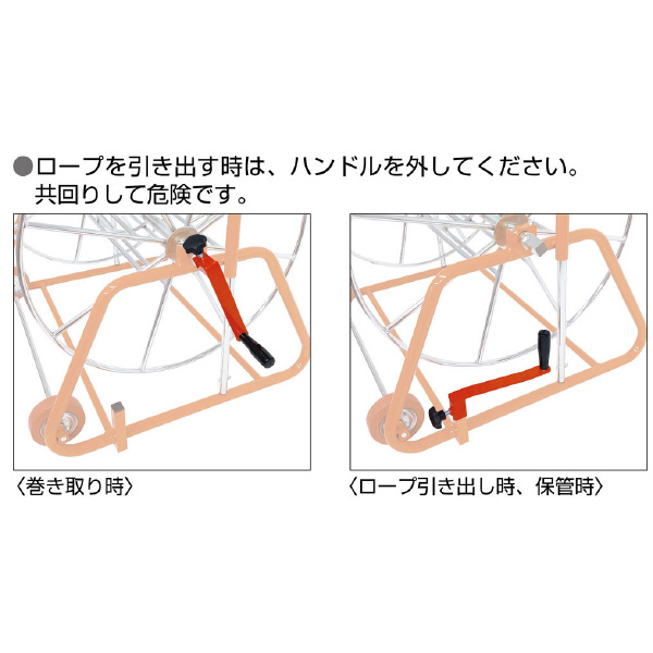 ミノル工業（株） ロープリール E ロープリール（φ４８０） E-9402