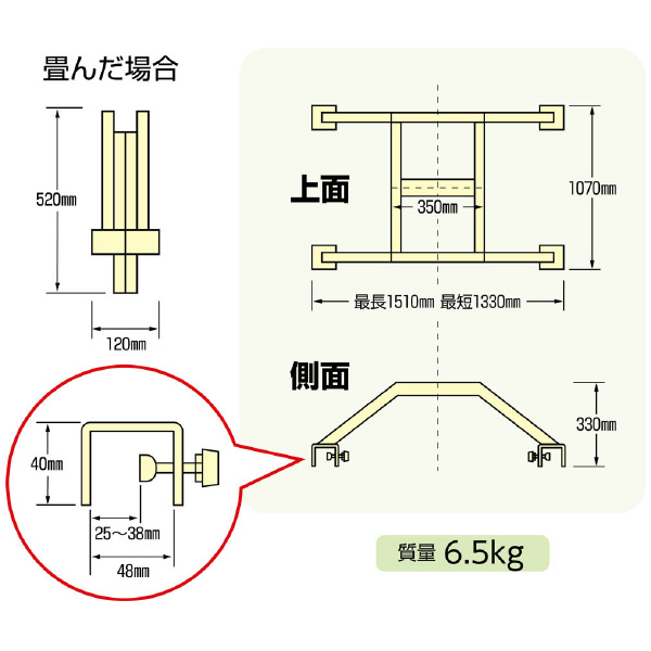 ミノル工業（株） 軽トラ幌フレーム A 軽トラ幌フレーム A-5705