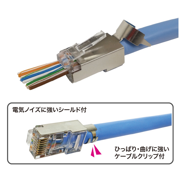 ジェフコム（株） カテゴリー6Aモジュラープラグ M6A カテゴリー６Ａモジュラープラグ M6A-1P-876SCT