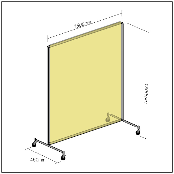 吉野（株） マジック衝立1518型 マジック衝立１５１８型（火花用）Ｃ種合格 YS-MJ1518SC-A