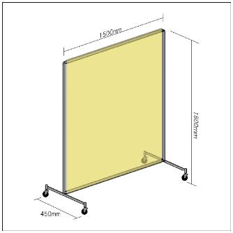 吉野（株） マジック衝立1518型 マジック衝立１５１８型（遮光用）ダークグ YS-MJ1518SC-DG