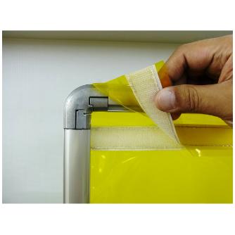 吉野（株） マジック衝立1518型 マジック衝立１５１８型（遮光用）イエロー YS-MJ1518SC-Y