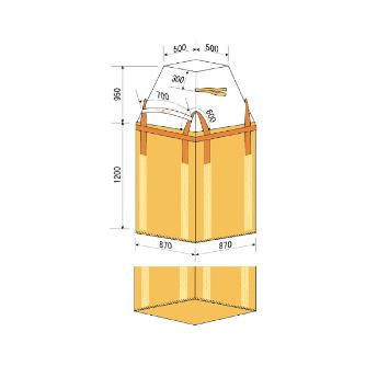 吉野（株） コンテナバッグ角型 コンテナバッグ角型　ラミ付・注入口付 YS-CB-CDL-1