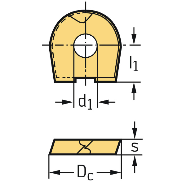 ワルタージャパン（株） ミーリング用チップ P3204 ミーリング用チップ P3204-D30 WSP46G
