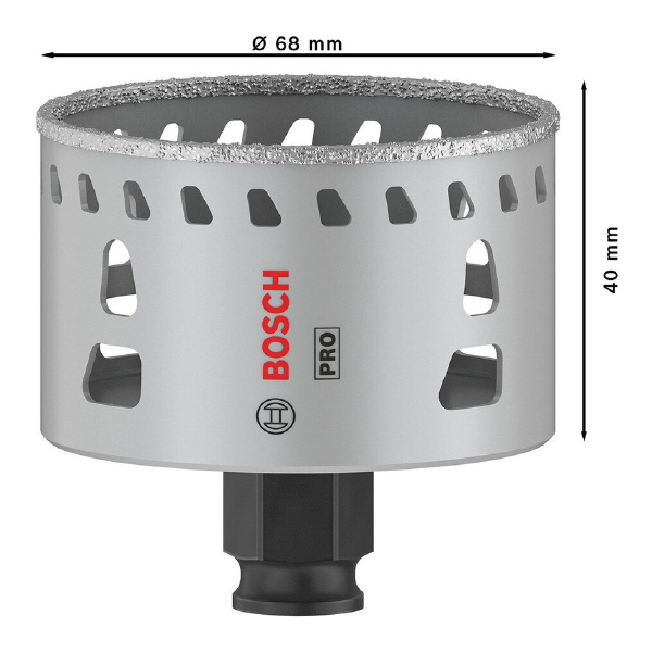 ボッシュ（株） 磁器タイル用乾式ダイヤモンドホールソー 磁器タイル用乾式ダイヤモンドホールソー 2608901569