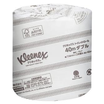 日本製紙クレシア（株） クリネックス トイレットロール クリネックストイレットロール／大箱単位 20111 40mﾀﾞﾌﾞﾙ