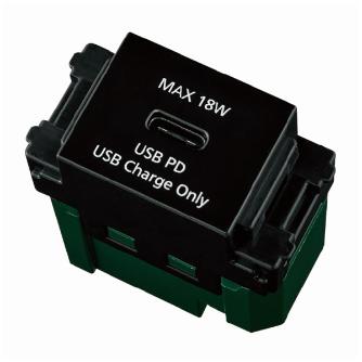 パナソニック（株）　電材 埋込充電用USBコンセント WN 埋込充電用ＵＳＢコンセント WN14841B