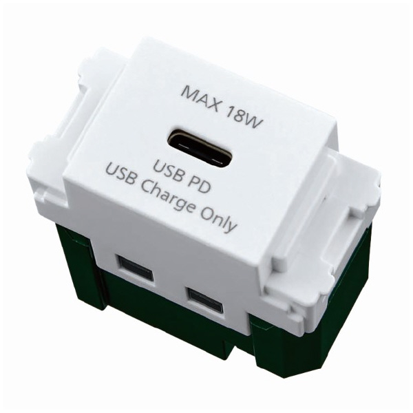 パナソニック（株）　電材 埋込充電用USBコンセント WN 埋込充電用ＵＳＢコンセント WN14841MCW