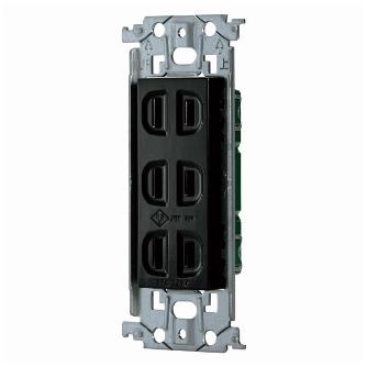 パナソニック（株）　電材 埋込トリプルコンセント(金属枠付) WTL 埋込トリプルコンセント（金属枠付） WTL13033B