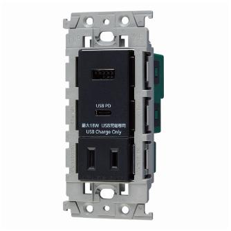 パナソニック（株）　電材 埋込充電用USBコンセント WTL 埋込充電用ＵＳＢコンセント WTL147740MB