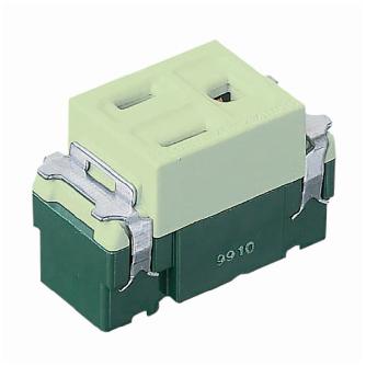 パナソニック（株）　電材 埋込接地コンセント WN 埋込接地コンセント（ライトグリーン） WN1101LG