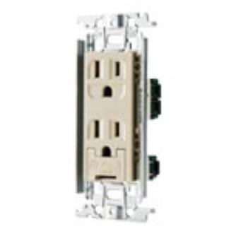 パナソニック（株）　電材 コスモワイド埋込アース付接地Wコンセント コスモワイド埋込アース付接地Ｗコンセント WTF113238A011