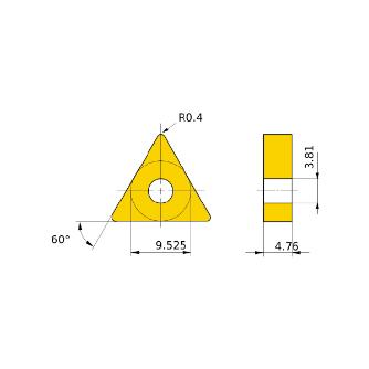 三菱マテリアル（株） 旋削用インサート(CBNコーティング) BL-TNGM 旋削用インサート（ＣＢＮコーティング） BL-TNGM160404TN3 BC8220