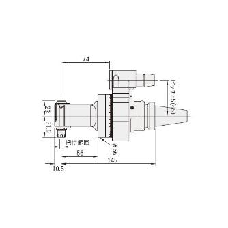 （株）ムラキ SYIC アングルヘッド BT ＳＹＩＣ　アングルヘッド BT30xSHG8P-145HS/55