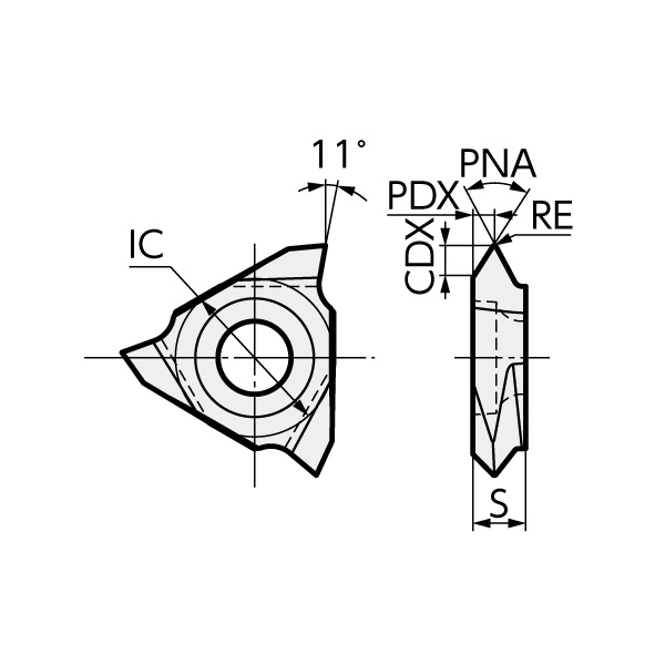 住友電気工業（株） SEC-溝入れバイト インサート TTER ＳＥＣ－溝入れバイト　インサート TTER36005125 AC1030U